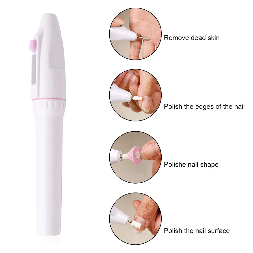 Coxeer Nail Drill Kit Professional Nail File Drill Manicure and Pedicure Kit for Acrylics Gels Natural Nails Nail File Set Nails Care Tools for Hand : Beauty