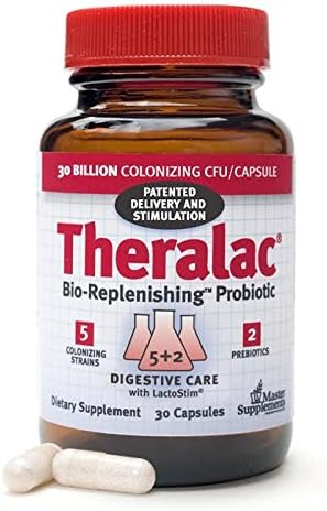 Master Supplements, Theralac, Bio-Replenishing Probiotic, 30 Capsules - 2pc