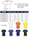 Fastorm Athletic T Shirt - Tagless Moisture Wick Sports Tee Shirts Mens Tech Tee Orange M
