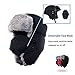 ayamaya Winter Trapper Hat with Ear Flap/Chin Strap/Faux Fur, Ushanka Russian Style Windproof Mask Trooper Hat for Men/Women -Fit for 21.5 in to 24 in Head Circumference