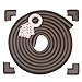 Edge Armor - 16.4 Feet of Edge Guards & 4 Pre-Taped Corner Protectors Premium Furniture Corner Safety Bumpers - Chocolate Brown