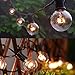 GUDDL Outdoor String Lights 50ft Patio Lights with 55 G40 Bulbs (5 Spare), Connectable Globe String Lights for Party Tents Patio Gazebo Porch Deck Bistro Backyard Balcony Pergola Decor, Black Wire