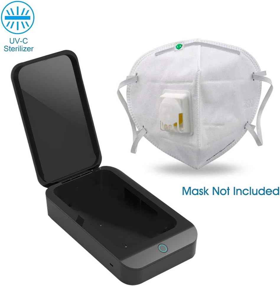 Lossky Anti-Virus UV Mask Sanitizer Cell Phone Sterilizer Disinfector with USB Charging for iOS Android Mobile Phone Toothbrush Jewelry Watches DisinfectionAnti-Virus UV Mask Sanitizer