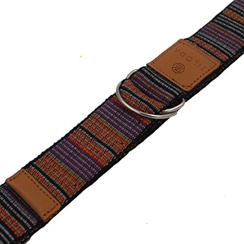 Ziloda Unique 8ft D-Ring Buckle Yoga Strap - Super Strong - For Stretching &amp; Flexibility - Especially Suitable for Yoga/ Pilates Beginners - Best gift for yogi - Free Ebook