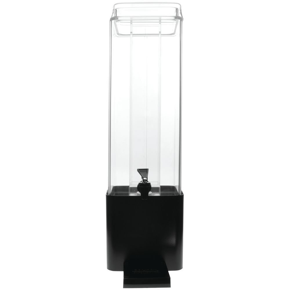 Cal-Mil 1112-3A-13 Square Clear Beverage Dispenser, 3 gal, Clear