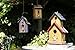 Glitzhome Bluebird House for Outside, Patriotic USA Wooden Hanging Birdhouse Hummingbird House Garden Outdoors Bird House with Door Handle for Hummingbird,Sparrow,Wren Finch,Cedar - 11.75 Inch Height