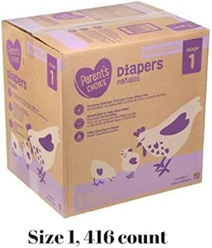 diapers parents choice size 1