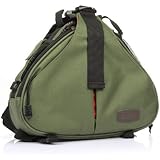 Caden K1 一眼レフカメラ用スリングバッグ アーミー グリーン