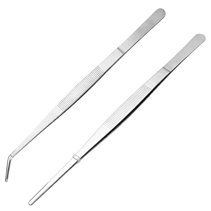 Küchenpinzette, Edelstahl, 30,5 cm, 2er-Set 12''