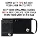 Herb Guard Premium Smell Proof Bag (11x6 inches, Holds 2 Ounces) - Comes with 2 Resealable Travel Bags to Store Herbs & Consumable Goods and Keep Them Fresh for Months.