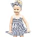 TIFENNY 2PCS Toddler Kids Baby Girls Outfits Clothes Summer Princess Dress+Headband Sets (2/3T)