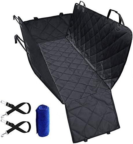 Wolone Dog Car Seat Covers, Pet Seat Cover Dog Car Seat Cover Dog Travel Hammock 600D Heavy Duty Waterproof Anti-Slip Design Simple Installation Easy To Clean Back Seat Cover