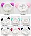 M-FIT Cute Beauty Headband Panda with Fluffy Ball Ear, Makeup Hairband for Baby&Women.