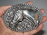 wt051as CHOI western coby belt buckle single horse feature Heavy Metal with great sculpting details,Safety Material & Plateing by Lead Free