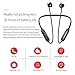 Bluetooth Headphones Sweatproof,Magnetic Neckband Wireless Earbuds, HiFi Stereo in-Ear Bluetooth Headsets w/Mic,20 Hrs Playback Noise Cancelling Earphones (Black X7 Plus Headphones)thumb 1