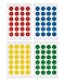 Saurus Pack of 2016 Round Color Coding Dot Labels, Multicolored, Red, Blue, Yellow, Green, Pack of 2016, 0.75 Inches, 4