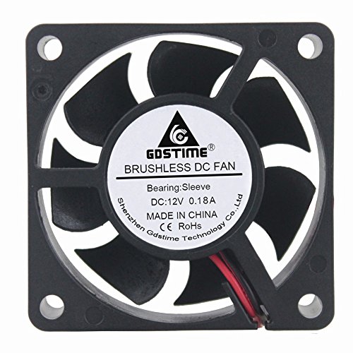 GDSTIME 6cm 60x60x20mm 60mm 2pin 12v Brushless Dc Cooling Fan