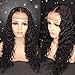 YMS Curly Wigs for Black Women Human Hair 150% Density Brazilian Human Hair Lace Front Wigs Pre Plucked with Baby Hair Unprocessed Real Hair Lace Wigs(16 inch, Lace Wigs)