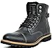 BRUNO MARC TORONTO-1 Men's Classic Original Faux Leather Lace Up Cap Toe Military Combat Work Desert Ankle Boot