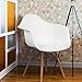 Best Choice Products Eames Style Armchair Mid Century Modern Molded Plastic Shell Arm Chair