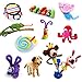 450 Pieces Pipe Cleaners Set, Including 300 Pcs 26 Colors Chenille Stems, 100 Pcs 6 Size Wiggle Googly Eyes and 50 Pcs Pom Poms for Craft DIY Art Supplies