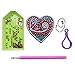 Key Fob 5PCS, Keychain Diamond Painting Key Chain Key Holder Ring Keyring Keyfob Full Drill Diamond 5D DIY Needlework Handcraft Cross Stitch Cartoon Gift for Kids Adults Girls (Multicolor)