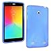 LK X Design Slim TPU Gel Rubber Soft Skin Case Cover for LG G Pad V400 7.0 & Free Stylus Pen + Screen Protector (LG V400-Blue)