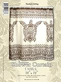 Hawaiian Fabric Shower Curtain (Big Honu Turtle)