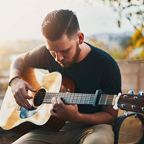 image for GoZheec Guitar Tuner and Capo Set, Digital Electronic Clip on Tuner Ac