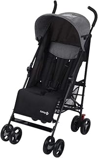 Safety 1st Buggy Rainbow, kompakter und wendiger Kinderwagen, mit mehrfach verstellbarer Rückenlehne und gepolstertem Sitz, leicht und sehr kompakt zusammenfaltbar, black chic (schwarz)