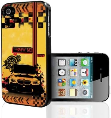 Red and Yellow BMW Car Hard Snap on Phone Case (iPhone 4/4s)