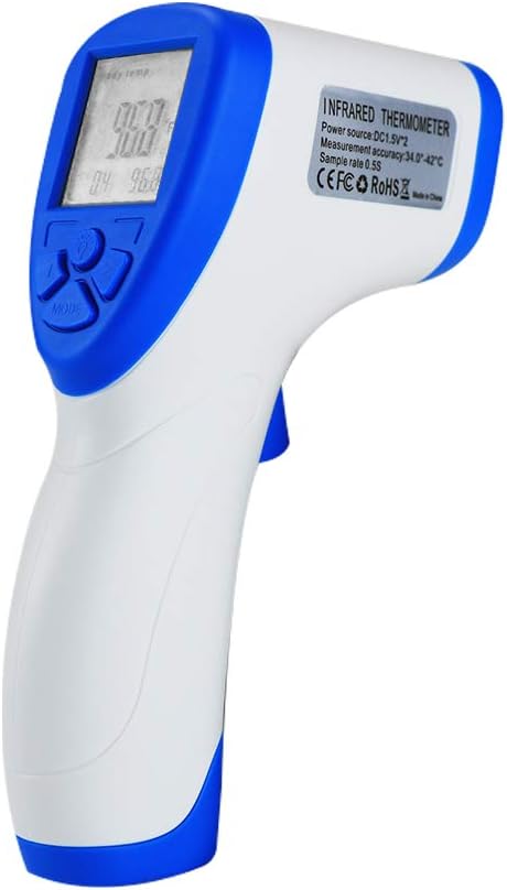 Forehead Thermometer, No Touch Forehead Non-Contact Digital Infrared Thermometer Gun, Fever Infrared Thermometer Gun, with Hot Alarm and Accurate Instant Results for Baby Kids Child