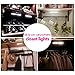 Closet Light Cupboard Motion Sensor Rechargeable Cabinet Counter Stairs Lighting Drawer Bar Wireless Night Sensing lights Safe Magnetic Strip 10 LED 2 Pack Stick-on Anywhere Warm White