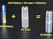 Lontenrea 18 Pcs Transparent AAA to AA Battery Converter Adapter Case AAA Battery Case (18 Pcs AAA Battery Case)