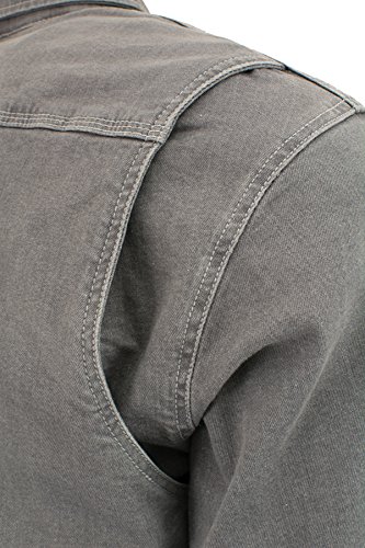 Milwaukee Performance Men's Denim Biker Shirt With Aramid (Grey, Medium)