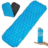 LATTCURE Inflatable Sleeping Pad Lightweight Compact Comfy Waterproof Air Camping Mat - Best Kit with Sleeping Bag Hammock Tent for Picnic Backpacking Travel Hiking Camping