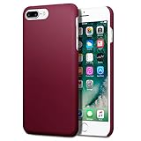iPhone 7 Plus Cover - Terrapin iPhone 7 Plus Case - Ultra Slim Fit Hybrid - Hard Case Protection - Rubberized Finish - Red