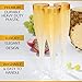 Champagne Flutes Disposable Gold - 50 Count Clear 5.5Oz Plastic Disposable Mimosa Rimmed Flute Glasses Steamless Shatterproof BPA Free Cocktail Cups for New Year Party Weddings Birthdays and Hosting