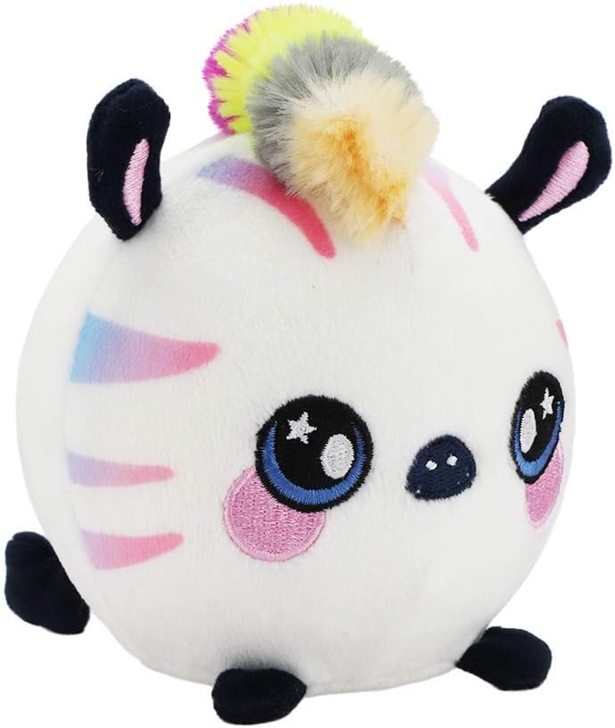 Squeezamals, Zachry Zebra - 3.5" Super-Squishy Foam Stuffed Animal! Squishy, Squeezable, Cute, Soft, Adorable!