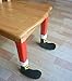 Elaco 4PC Christmas Chair Leg Foot Cover Table Christmas Decoration for Party Dinner (Red)