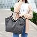 Sanxiner Women's Casual Canvas Tote Bags Shoulder Handbag Travel Bag (Gray)