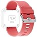Fitbit Blaze Bands, Marge Plus Soft Silicone Accessories Classic Band Replacement Sport Strap Bracelet for Fitbit Blaze Smart Fitness Watch, Large/Coral Pink