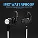 Bluetooth Headphones, Ylnnaeh Sports Wireless Earbuds Apt-X HD Stereo V4.1 Earphones for Sports Running Out Travel Mic/IPX7 Charging Case Bluetooth Headset Earphones S128 (Black)