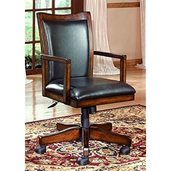 Amazon.com: Office Star Deluxe Armless Wood Bankers Desk ...