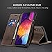 SENSKO Samsung A50 Wallet Case,Magnetic Stand Flip Protective Cover Book Style Leather Flip Cover Durable Shockproof Protective Case for Samsung A50(Coffee)