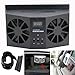 bestpriceam Solar Dual Fan Car Front/Rear Window Air Vent Cool Cooler Fan Windshield Fan (Black)