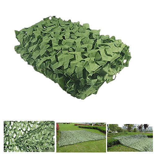 FuriGer Woodland Camo Netting,Camouflage Net for Camping Military Blind Hide Hunting Shooting Hide Fishing Shelter,Party Decoration on Halloween Christmas,Jungle Sunscreen Net,6.5ftx13ft (2mx4m)