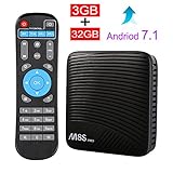 ESHOWEE M8S PRO Android 7.1 TV Box Amlogic S912 DDR4 3GB 32GB BT4.1 2.4/5 Dual-Band WiFi 4K UHD