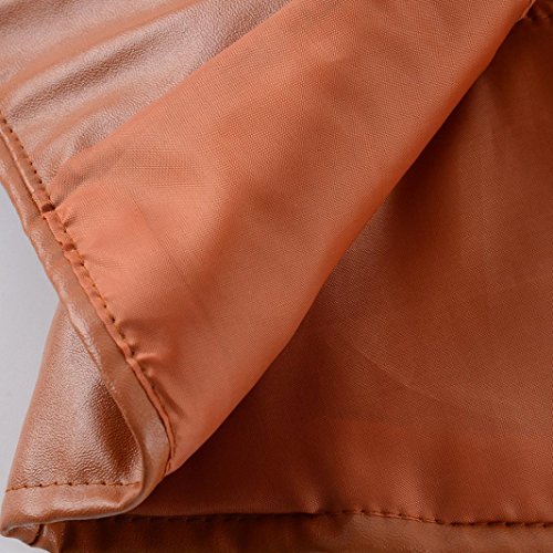 image for TOPUNDER - Apparel Women Winter Warm Faux Collar Short Coat Leather Ja