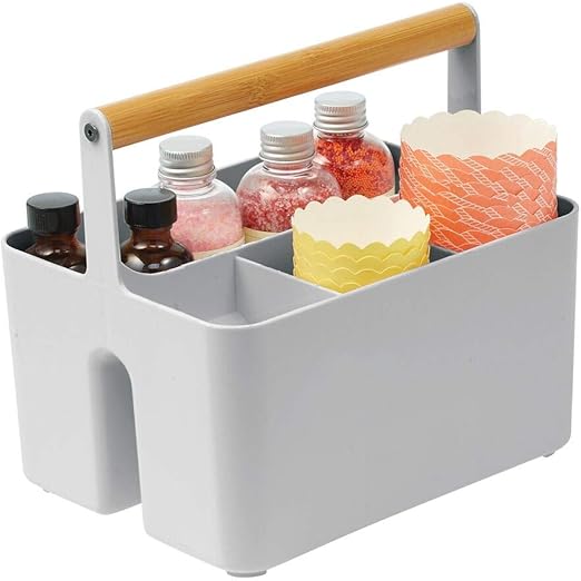 Amazon Com Mdesign Plastic Portable Storage Organizer Kitchen